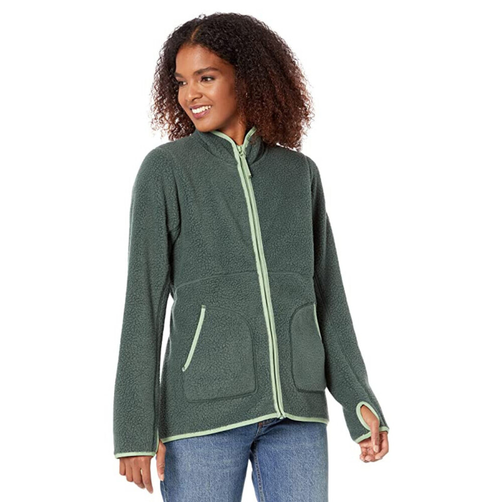 Helly Hansen Imperial Pile Jacket Women's Small Darkest Spruce Full Zip RED706